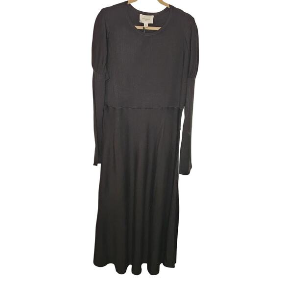 Pomander Place - XL - Black Brielle Long Sleeve Knit Sweater Maxi Dress - NWT - Picture 5 of 7
